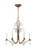 Visual Comfort & Co. Studio Collection Shannon Chandelier, 6-Light, Antique Gild, Textured Crystal Drop Shade, 26"W (CC1616ADB 706X481) 