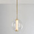 Corbett Pietra Pendant 1-Light Brass 13.75"H 