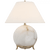 Visual Comfort & Co. Signature Collection Price Small Table Lamp, 1-Light, LED, Alabaster, Linen Shade, 19.25"H (MF 3902ALB-L D03R1) 
