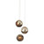 Currey and Company Pathos 3-Light Round Multi-Drop Pendant 