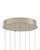 Currey and Company Regatta 7-Light Round Multi-Drop Pendant 