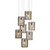 Currey and Company Regatta 7-Light Round Multi-Drop Pendant 