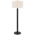 Visual Comfort & Co. Signature Collection Longacre Floor Lamp, 2-Light, Bronze, Linen Shade, 64.5"H (TOB 1000BZ-L D30HQ) 