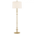 Visual Comfort & Co. Signature Collection Lotus Floor Lamp, 1-Light, Gild, Linen Shade, 68.5"H (BBL 1002G-L D31HT) 