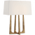 Visual Comfort & Co. Signature Collection Scala Hand-Forged Bedside Lamp, 2-Light, Gilded Iron, Rectangle Linen Shade, 17.75"H (S 3514GI-L D31JD) 