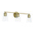 Capital Portman Vanity Light, Aged Brass, 25"W 