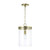 Capital Fuller Pendant, Aged Brass, 9.25"W 
