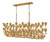 Hinkley Flora Ten Light Linear Chandelier Burnished Gold