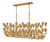 Hinkley Flora Ten Light Linear Chandelier Burnished Gold 