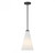 Savoy House Bristol Pendant, 1-Light, Matte Black, Glass Shade, 15"H (7-8840-1-89 ALUNG) 