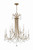 Crystorama Karrington Chandelier - Aged Brass, Hand Cut Crystal 40"H 