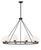 Crystorama Keenan Chandelier - Matte Black 28"H 