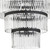 Crystorama Emory Chandelier - Black Forged 55.25"H 
