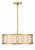 Crystorama Graham Chandelier - Antique Gold 8"H 