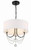Crystorama Delilah Mini Chandelier - Matte Black 16.5"H 