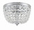 Crystorama Nola 2 Light Flush Mount - Polished Chrome, Hand Cut Crystal 8.5"H 