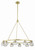 Crystorama Aragon Chandelier - Soft Brass, Faceted Cut Crystal 30"H 