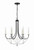 Crystorama Delilah Chandelier - Matte Black 27.5"H 