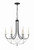 Crystorama Delilah Chandelier - Matte Black 27.5"H 