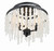 Crystorama Poppy 3 Light Semi Flush Mount 