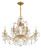 Crystorama Filmore Chandelier - Antique Gold, Hand Cut Crystal 24"H 