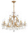 Crystorama Filmore Chandelier - Antique Gold, Swarovski Spectra Crystal 24"H 