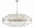 Crystorama Hayes Chandelier - Polished Nickel, Faceted Crystal 21"H 