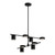 Kuzco Lighting Inc Jayden 40-in Black LED Chandelier 
