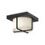 Kuzco Lighting Inc Regalo 7-in Black/Opal Glass LED Flush Mount 