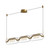 Kuzco Lighting Inc Hilo 43-in Brushed Gold LED Linear Pendant 