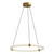 Kuzco Lighting Inc Bruni 24-in Brushed Gold LED Pendant 