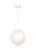 Visual Comfort & Co. Studio Collection Leo - Hanging Globe Pendant, 1-Light, White, 12"Dia (6022-15 70709RQ) 