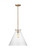 Visual Comfort & Co. Studio Collection Kate Cone Pendant, 1-Light, LED, Satin Brass, Clear Shade, 16"W (6592101EN7-848 7070307) 