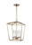 Visual Comfort & Co. Studio Collection Dianna Pendant, 4-Light, LED, Satin Brass, 12.5"W (5292604EN-848 707011P) 