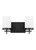 Visual Comfort & Co. Studio Collection Zire Wall / Bath Sconce, 2-Light, Midnight Black, Etched / White Inside Shade, 14"W (4490302-112 70707VE) 