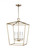 Visual Comfort & Co. Studio Collection Dianna Pendant, 4-Light, LED, Satin Brass, 17"W (5392604EN-848 707011T) 