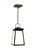 Visual Comfort & Co. Studio Collection Founders Outdoor Pendant, 1-Light, LED, Antique Bronze, Clear Shade, 7"W (6248401EN3-71 70701Y8) 