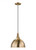 Visual Comfort & Co. Studio Collection Rockland Pendant, 1-Light, LED, Satin Brass, 11.75"Dia (6524201EN3-848 70705X3) 
