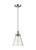 Visual Comfort & Co. Studio Collection Baskin Pendant, 1-Light, Polished Nickel, Clear Shade, 8.5"Dia (P1347PN 706X64T) 