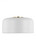 Visual Comfort & Co. Studio Collection Malone Flush Mount, 1-Light, Matte White, 13.75"W (7605401-115 70703YJ) 