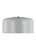 Visual Comfort & Co. Studio Collection Malone Flush Mount, 1-Light, Matte Grey, 13.75"W (7605401-118 70703YK) 