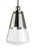 Visual Comfort & Co. Studio Collection Waveform Pendant, 1-Light, Polished Nickel, 9.75"Dia (P1373PN 706X651) 
