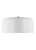 Visual Comfort & Co. Studio Collection Malone Flush Mount, 1-Light, Matte White, 15.75"W (7705401-115 70703YX) 
