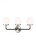 Visual Comfort & Co. Studio Collection Cafe Wall Sconce, 3-Light, Brushed Nickel, Etched / White Inside Shade, 21.75"W (4487903-962 70708UD) 