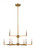 Visual Comfort & Co. Studio Collection Fullton Chandelier, 9-Light, Satin Brass, 30"W (3164209-848 707020J) 