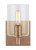 Visual Comfort & Co. Studio Collection Fullton Wall Sconce, 1-Light, Satin Brass, Clear Shade, 7.75"H (4164201-848 707020T) 