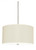 Visual Comfort & Co. Studio Collection Dayna Pendant, 4-Light, LED, Brushed Nickel, White Shade, 24"Dia (65262EN3-962 70708UU) 