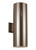 Visual Comfort & Co. Studio Collection Outdoor Cylinders Outdoor Wall Lantern, 2-Light, LED, Bronze, Tempered Glass Shade, 18.25"H (8413997S-10 70732MA) 
