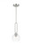 Visual Comfort & Co. Studio Collection Codyn Mini Pendant, 1-Light, Brushed Nickel, Clear Shade, 10"W (6155701-962 7070100) 