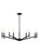 Visual Comfort & Co. Studio Collection Vector Chandelier, 9-Light, LED, Midnight Black, 36"W (3124309EN-112 70706X3) 